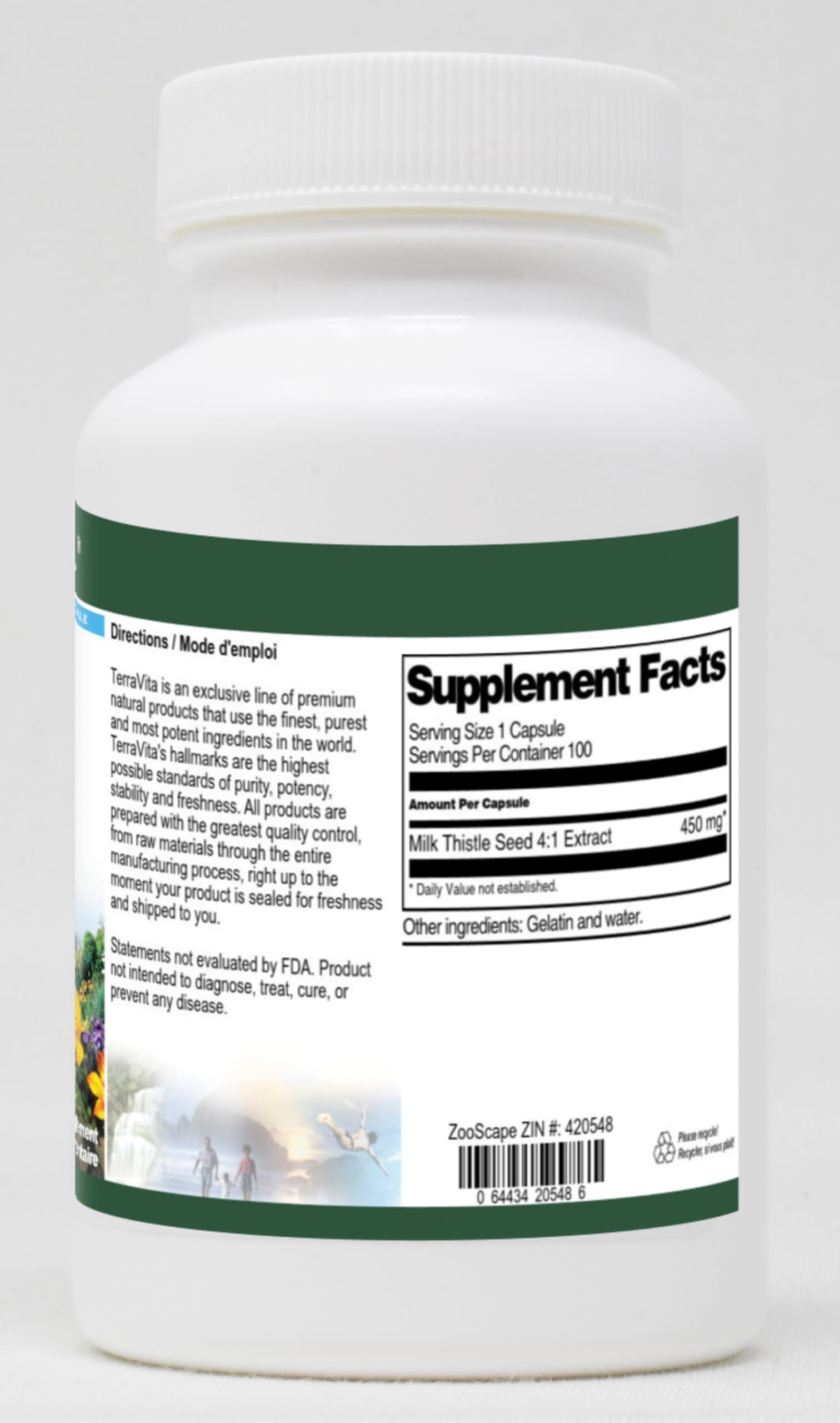 Premium Milk Thistle Seed 4:1 Extract 450mg - 100 Capsules per Bottle (3-Pack) | Liver Support & Detox Supplement | Supports Healthy Digestion & Natural Cleansing | Ideal for Daily Wellness Routine & Post-Holiday Detox