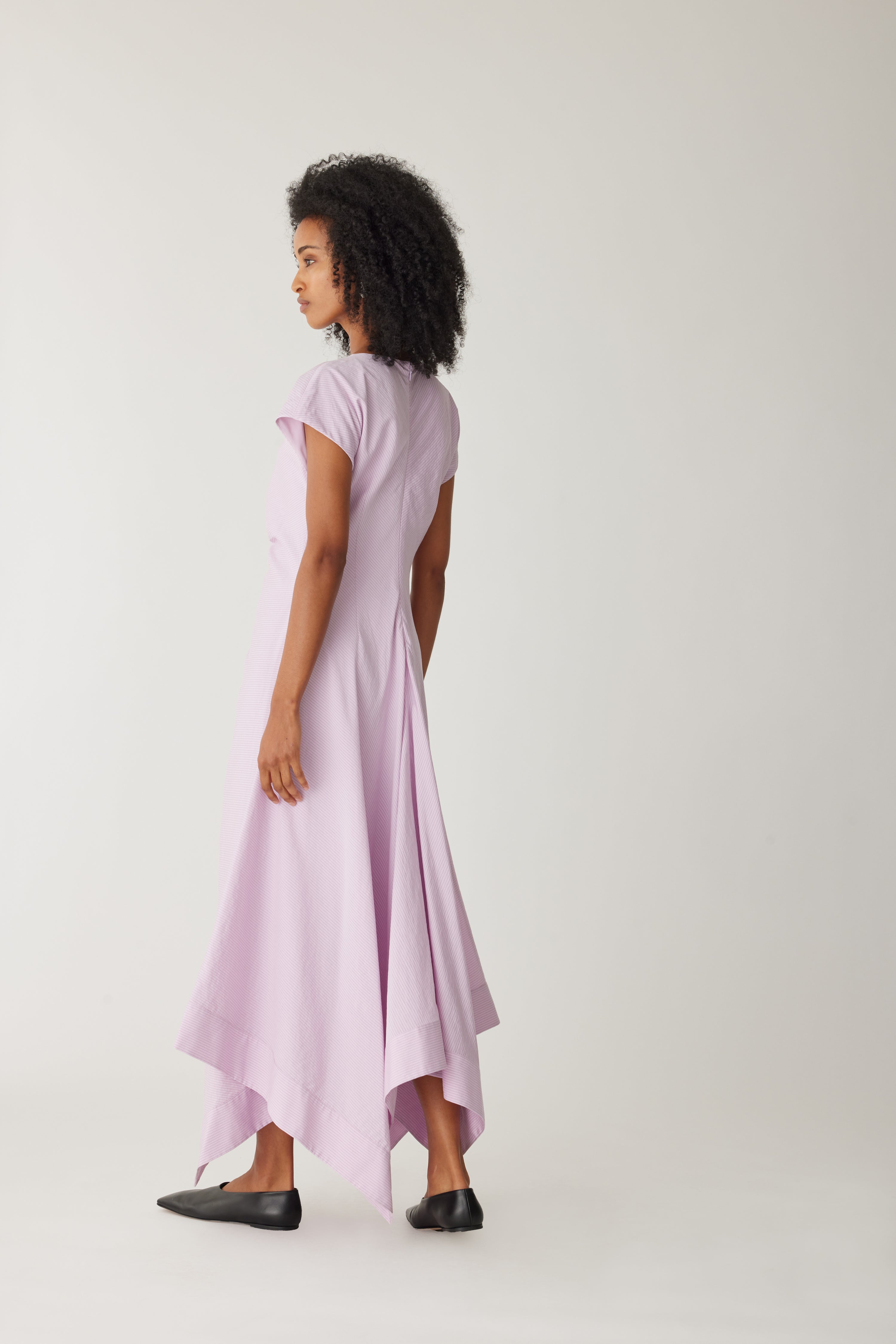 Allegra Striped Dress for Women - Flowy Wisteria Print Summer Dress | Perfect for Beach Vacations, Brunch Dates & Casual Outings