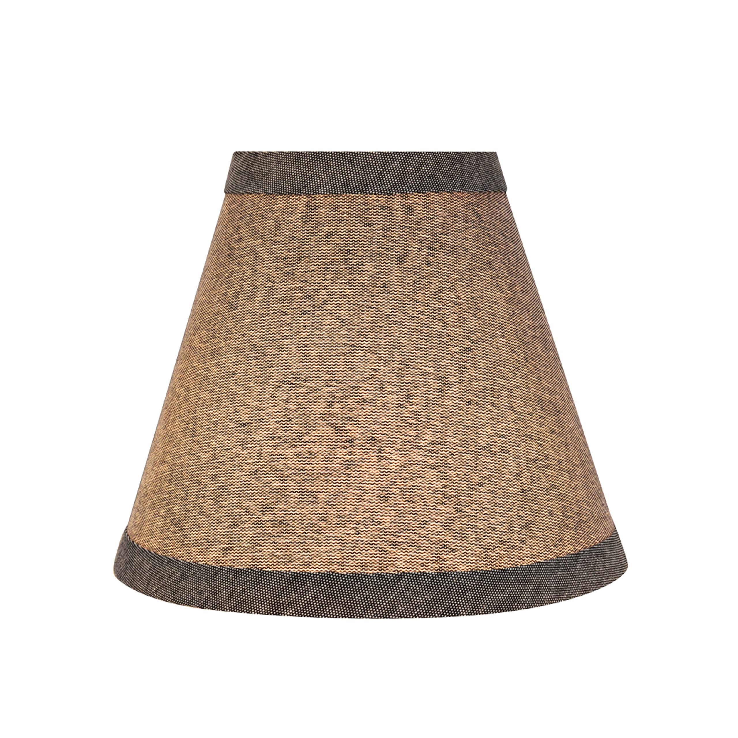 Aspen Creative 32122-9A Small Hardback Empire Shape Chandelier Clip-On Lamp Shade Set (9 Pack) - Transitional Grey Design, 6