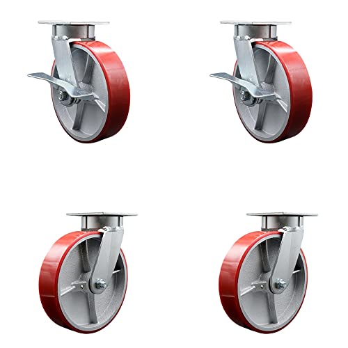 4 Swivel w/2 Brakes & 4 Swivel Locks