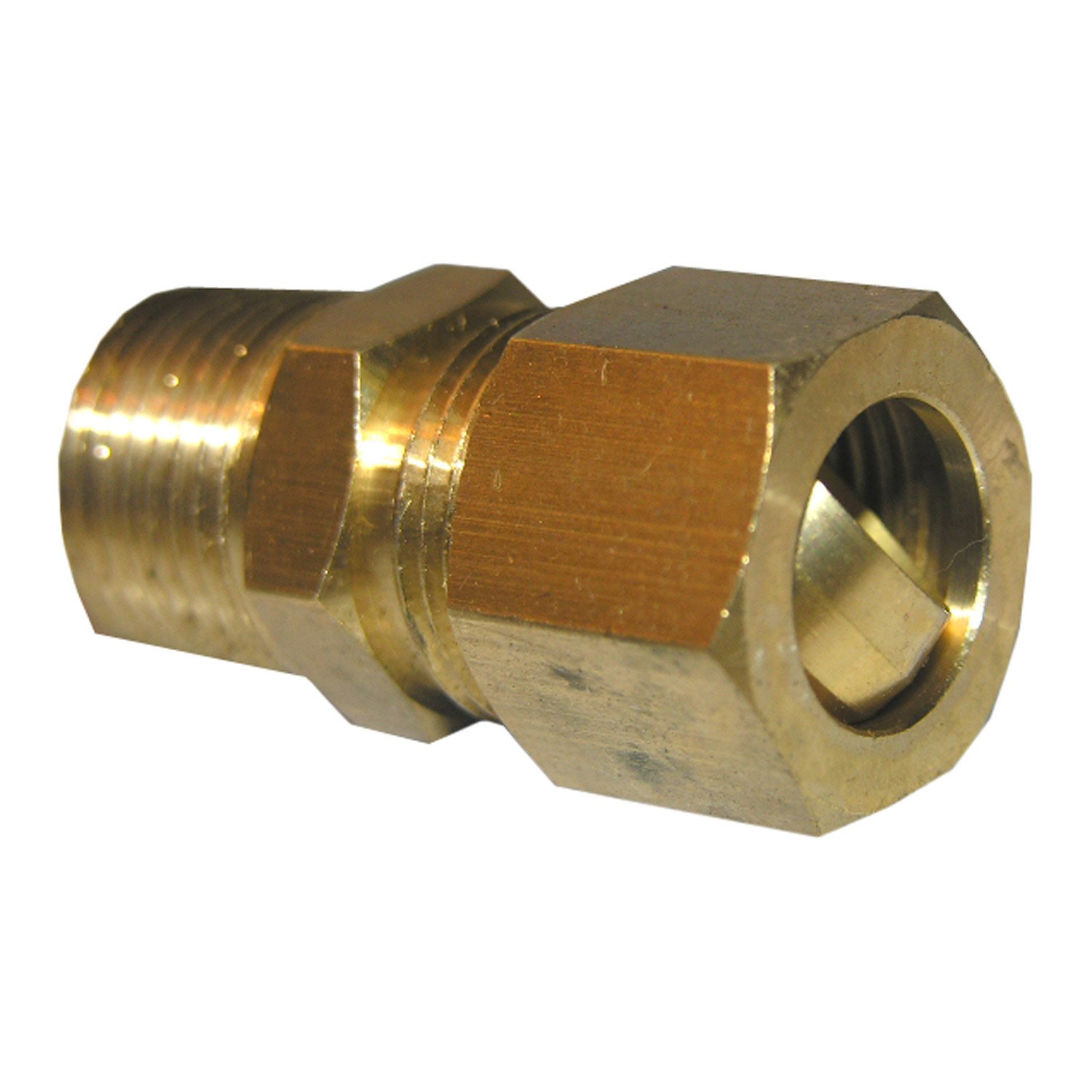 LASCO 17-6851 1/2-Inch Brass Compression to 1/2-Inch MPT Adapter Fitting - Perfect for Plumbing, Water Supply Lines & DIY Home Repair Projects