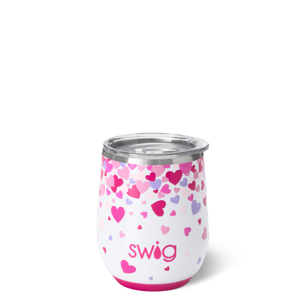 12oz Stemless Wine Glass - Romantic Couple Gift for Valentine's Day, Anniversary & Date Night - Perfect for Red Wine, White Wine & Cocktails at Home or Parties