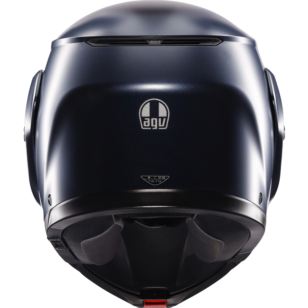 AGV Streetmodular Solid Matt Profondo Blue Motorcycle Helmet - DOT & ECE Certified for Safety - Lightweight & Ventilated for Comfort - Perfect for Urban Commuting & Long Rides