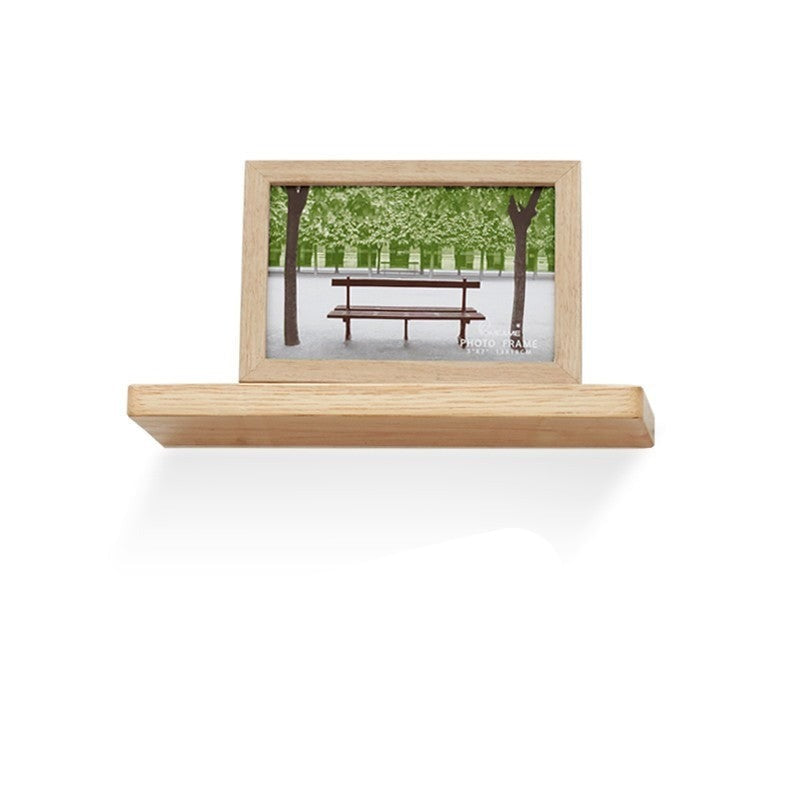 Solid Oak Wood Wall Shelf - Rustic Floating Shelf for Living Room, Bedroom, Kitchen Storage & Decor - Handmade Hanging Wall Rack for Home Organization