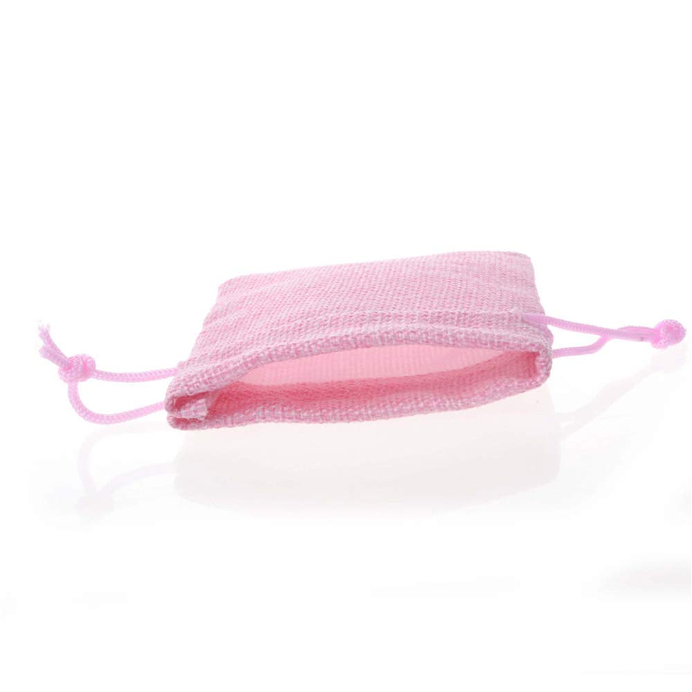 30 Pack Pink Burlap Drawstring Bags 4 x 5.5 Inch - Small Gift Bags for Jewelry, Wedding Favors, Party Favors & DIY Crafts - Perfect for Bridal Shower, Baby Shower, Christmas Gifts and Handmade Crafts