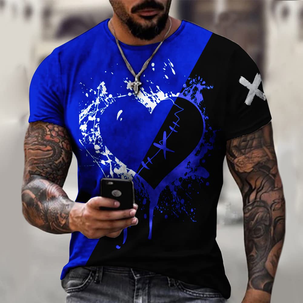 Men's Muscle Fit Short Sleeve Graphic T-Shirt - Gym Workout & Casual Wear - Fitness Apparel for Bodybuilding & Street Style