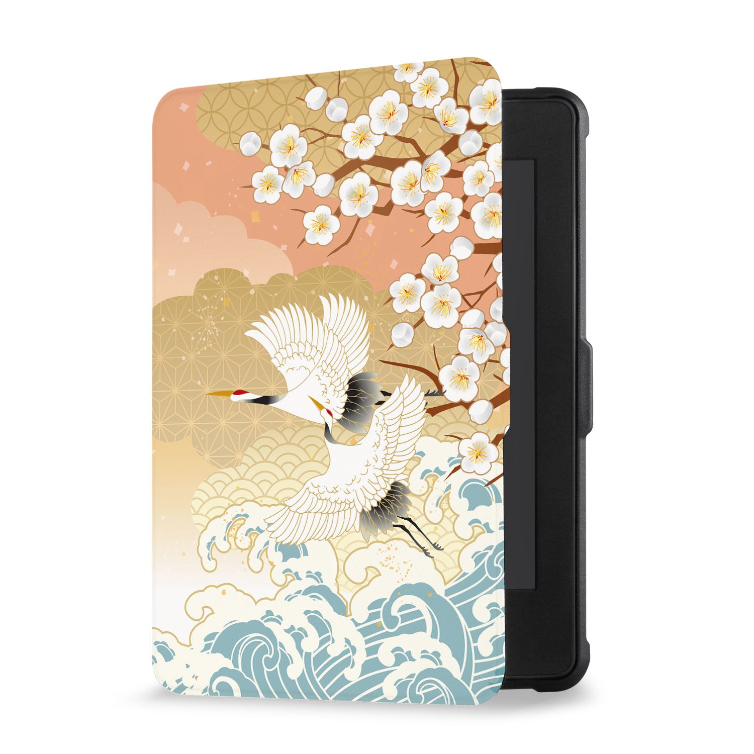 Japanese Pattern Kindle Case - Stylish & Durable Cover for Kindle E-Reader - Perfect for Reading at Home, Travel & Commuting