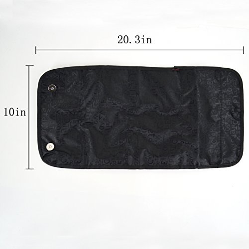 LA HAUTE Hanging Toiletry Bag for Women & Men - Waterproof Makeup Organizer Pouch, Foldable Travel Cosmetic Wash Bag for Bathroom, Gym, Camping & Airplane Essentials