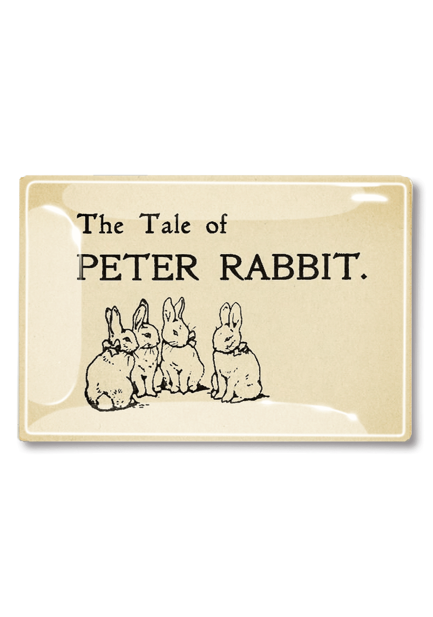 The Tale of Peter Rabbit Decoupage Glass Tray - Vintage Floral Decorated Serving Tray for Tea Party, Home Decor, and Gift Giving