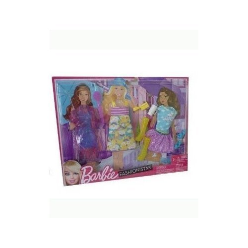 Barbie Fashionistas Doll with Rainy Day Outfits & Accessories - Perfect for Rainy Day Play, Collecting, and Gift Giving