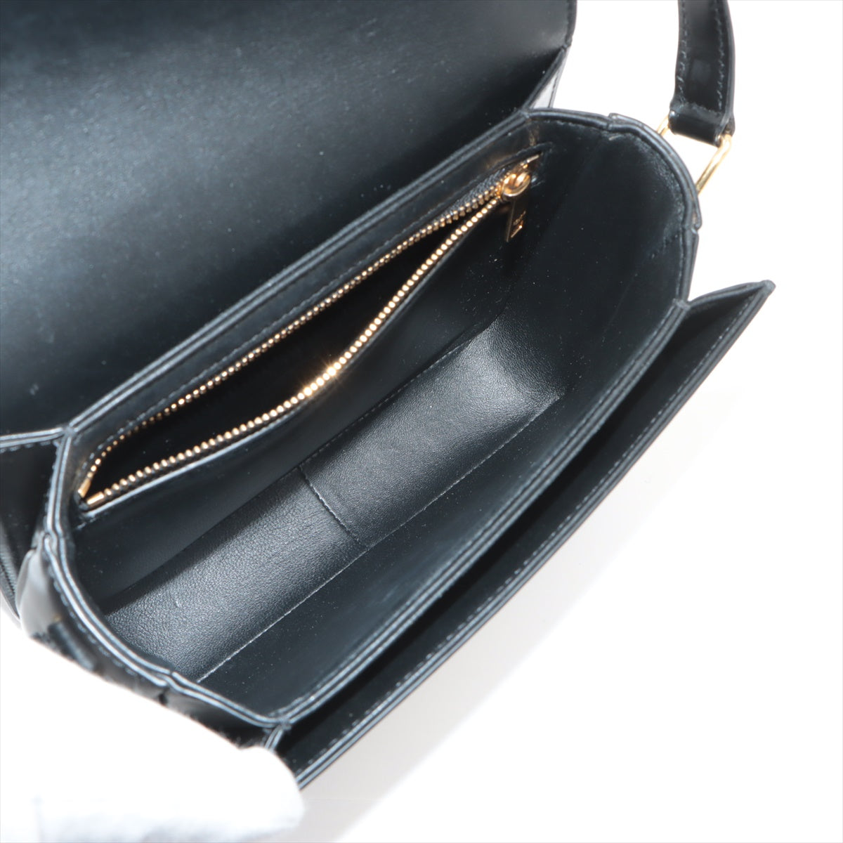 CELINE Teen Triomphe Leather Shoulder Bag Black | Luxury Crossbody Purse for Women | Perfect for Date Night, Office & Travel