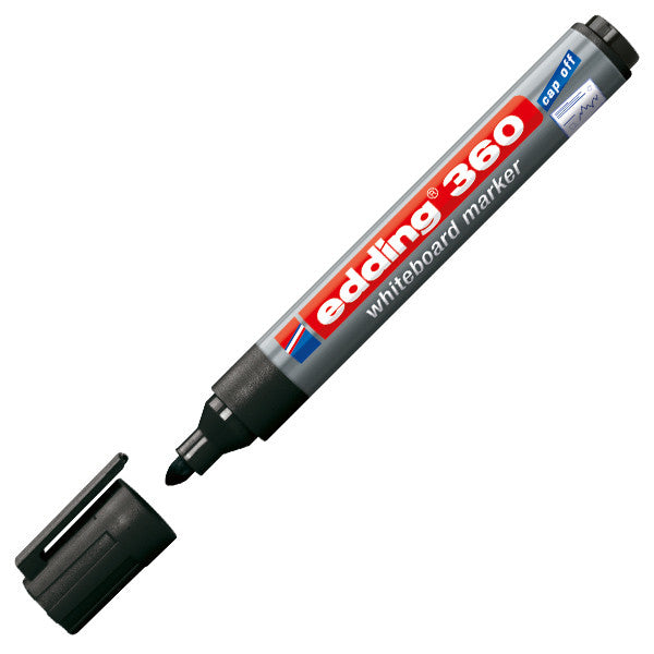 edding 360 Whiteboard Marker - Dry Erase Markers for Whiteboards, Glass & Non-Porous Surfaces - Ideal for Office, Classroom & Home Use