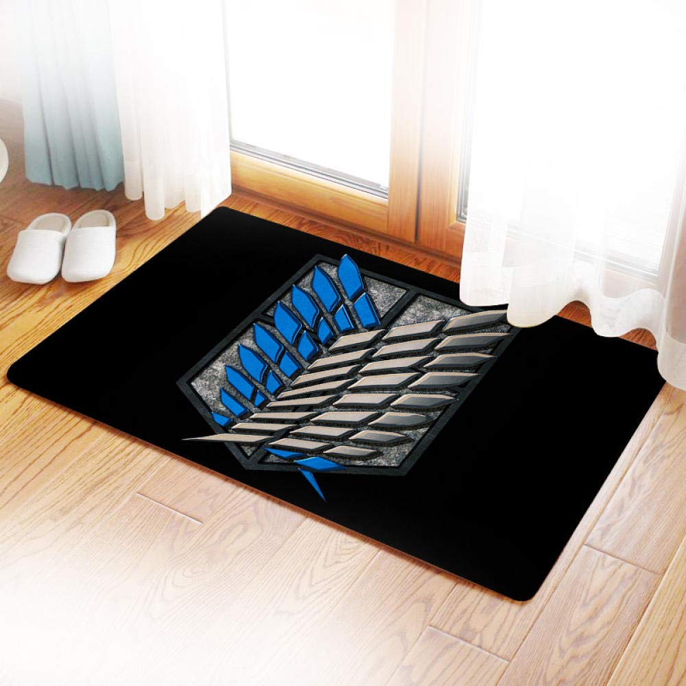 Attack on Titan Anime Area Rug - Non-Slip Soft Carpet for Gaming Room & Home Decor (100x160cm) - Perfect for Boys/Girls Bedroom, Living Room & Office