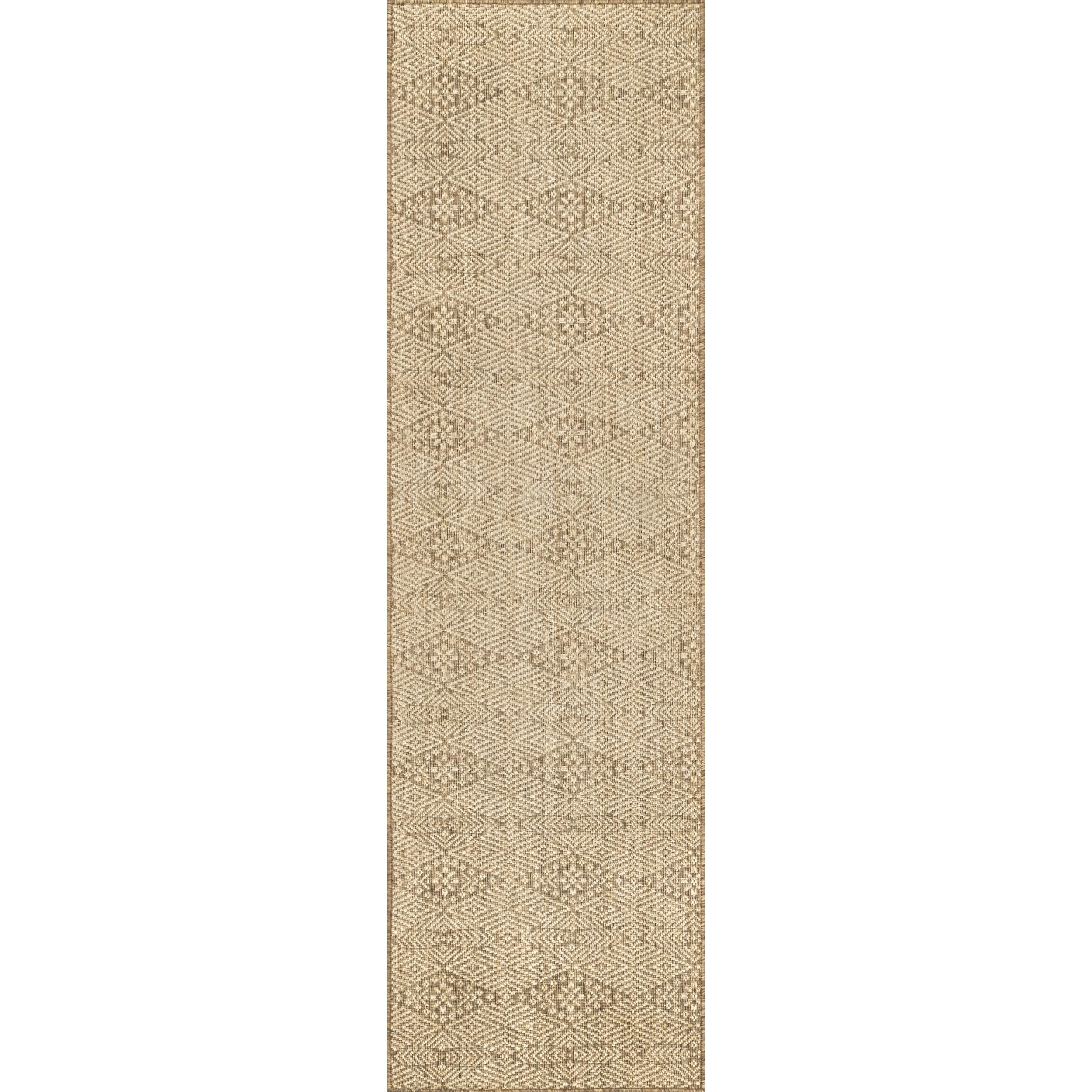 nuLOOM 2' x 8' Outdoor Performance Area Rug - Stain & Weather Resistant, High Traffic Patio & Balcony Rug - Perfect for Outdoor Spaces, Decks, and Poolside Areas