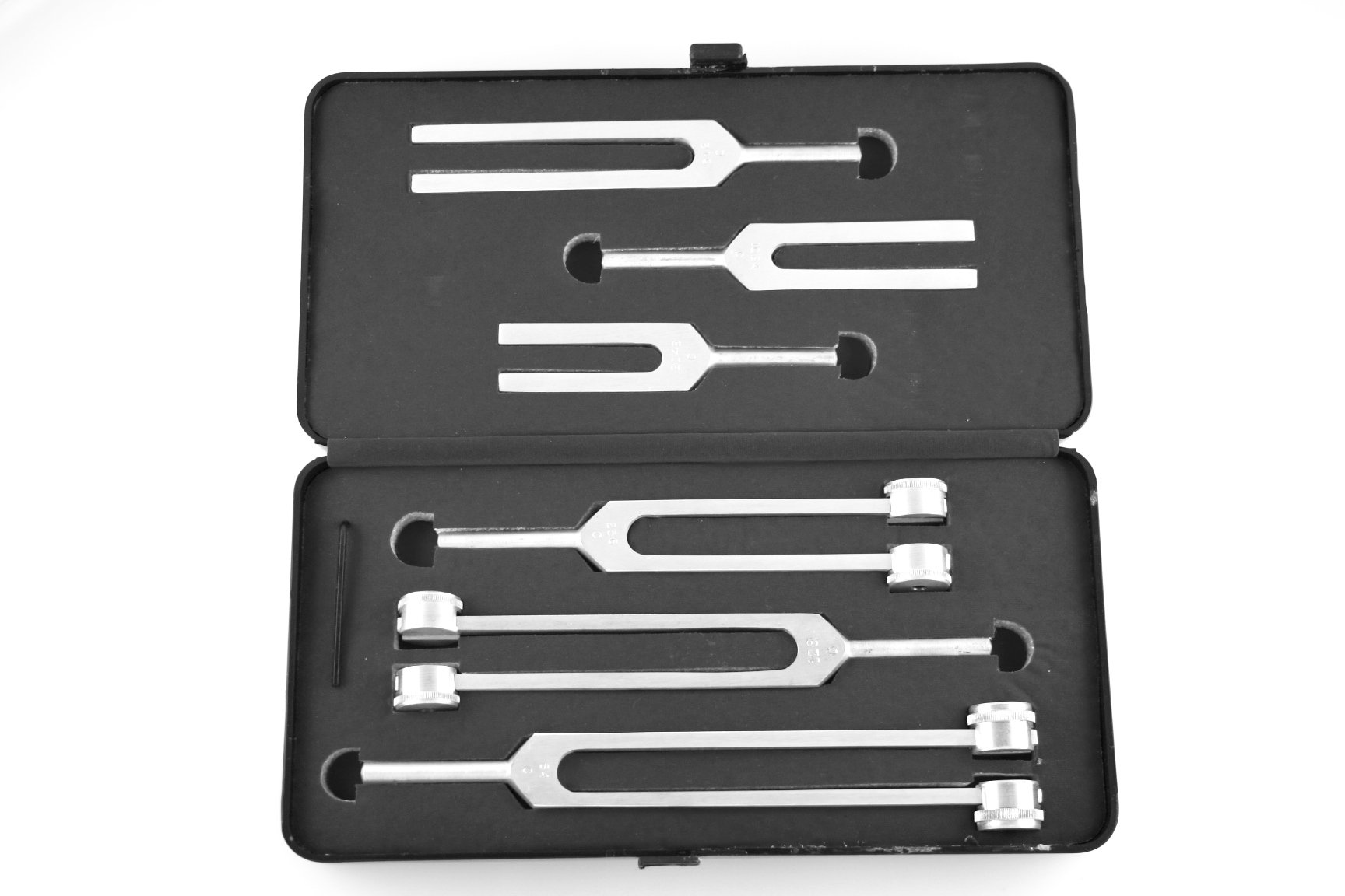 6-Piece Tuning Fork Set for Music Therapy, Sound Healing & Chakra Balancing - Professional Grade Aluminum Forks for Musicians, Yoga & Meditation
