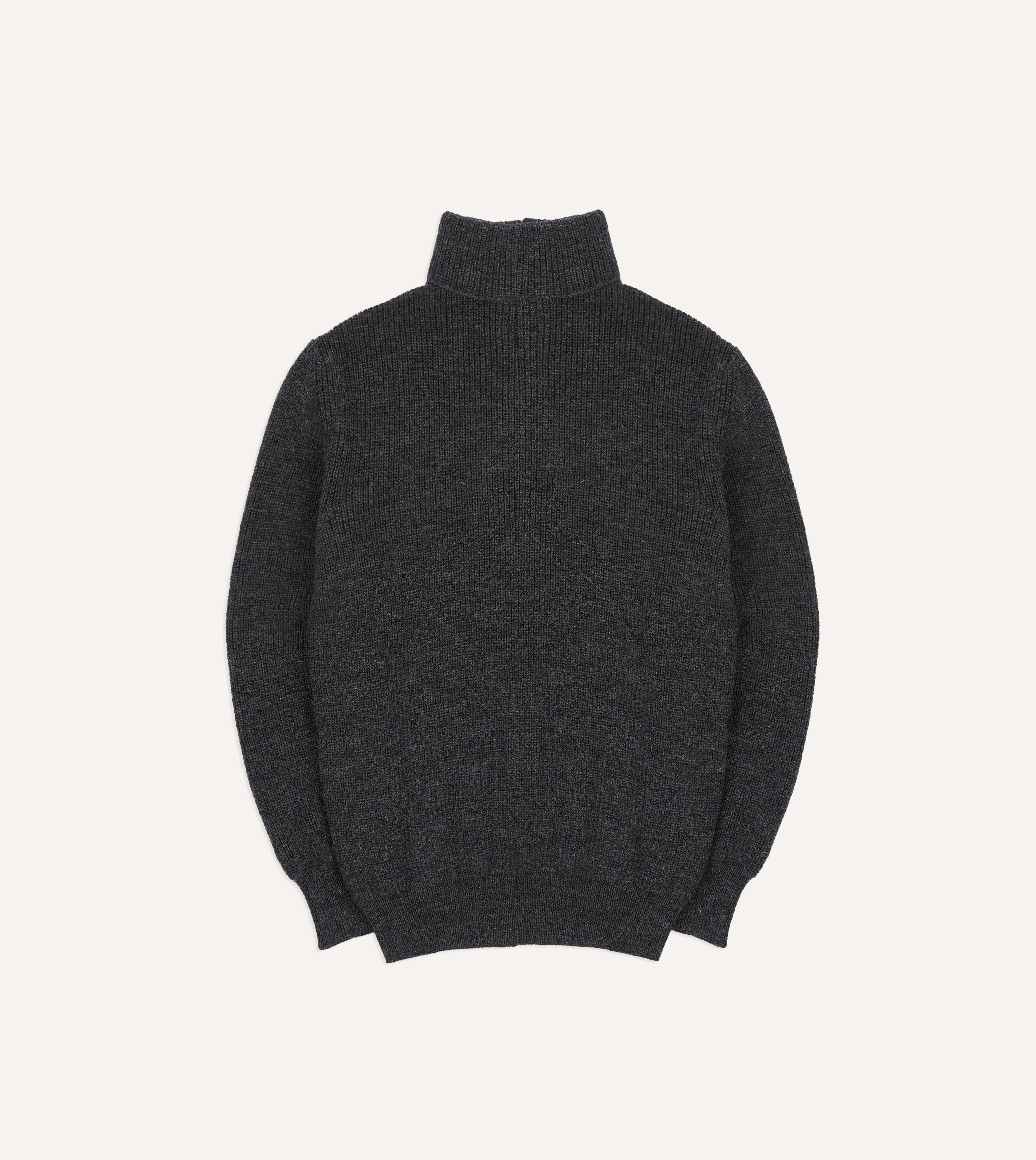 Men's Grey Wool Quarter Zip Sweater - Soft & Warm Winter Pullover for Outdoor Activities & Casual Wear