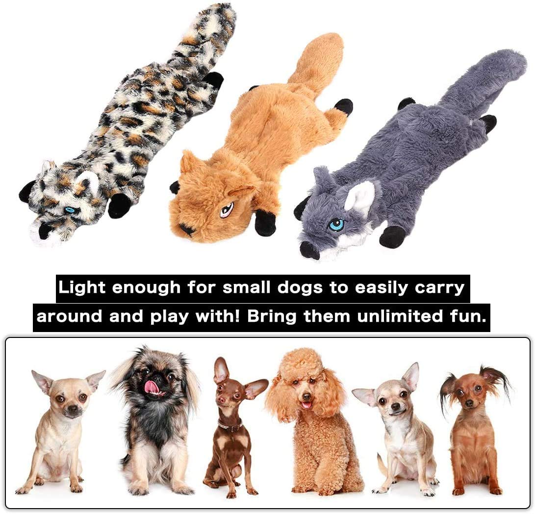 **Newthinking No Stuffing Dog Toys - 5 Pack Squeaky, Indestructible Soft Plush Chew Toys for Small, Medium & Large Dogs - Perfect for Playtime, Training & Anxiety Relief**