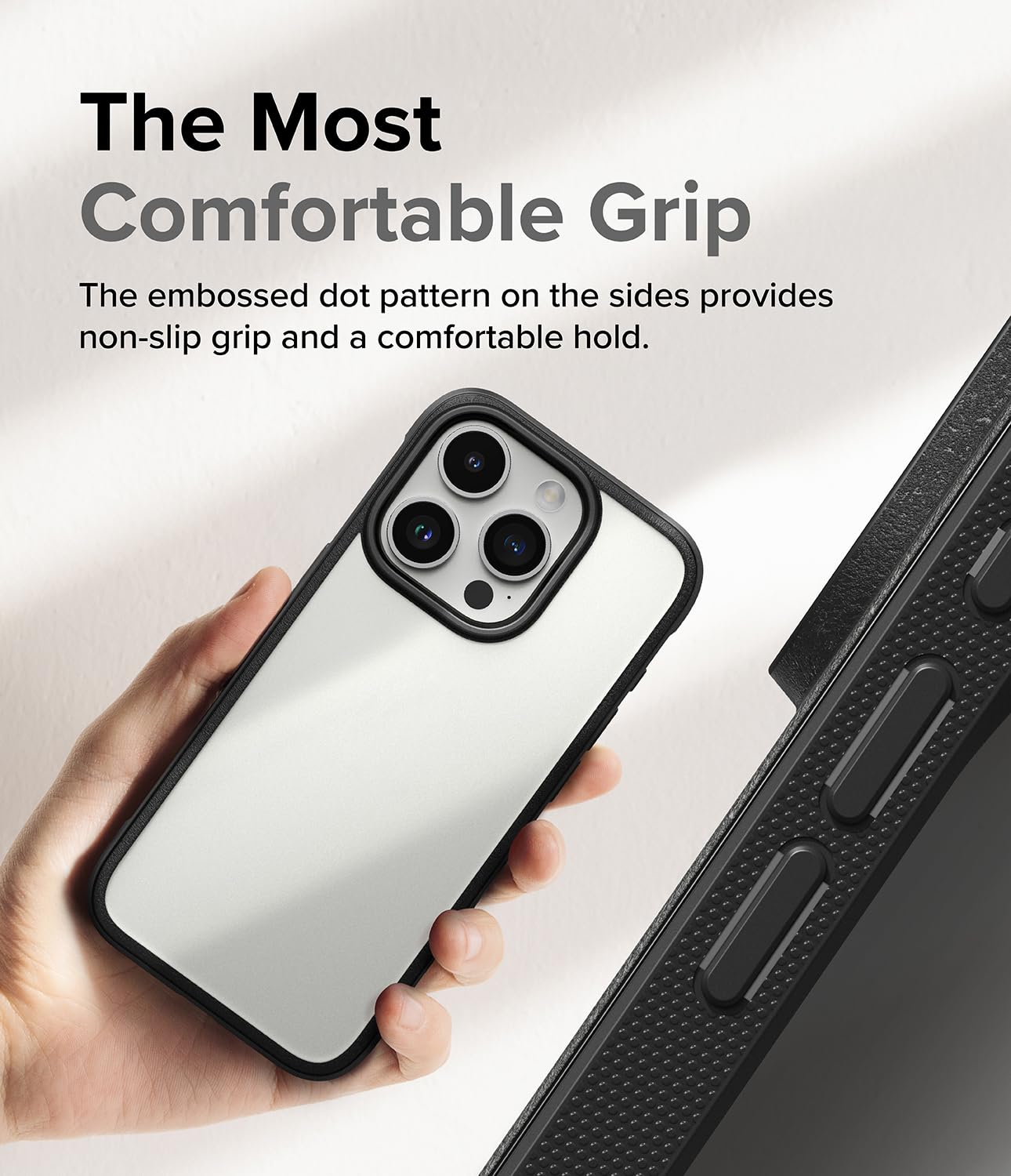 Ringke Fusion Bold iPhone 15 Pro Max Case - Shockproof Translucent Matte Black Cover with Anti-Yellowing & Anti-Fingerprint Coating | Durable Frame Design for Enhanced Grip Protection | Perfect for Outdoor Activities, Work & Daily Use