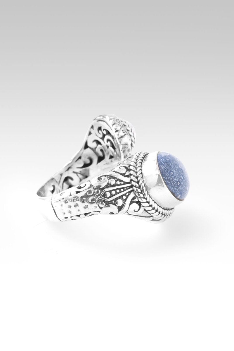 Every Promise True Ring™ - Blue Sponge Coral & Sheer Luck™ Mystic Topaz Sterling Silver Ring for Women | Perfect for Anniversary Gifts, Engagement, or Special Occasions