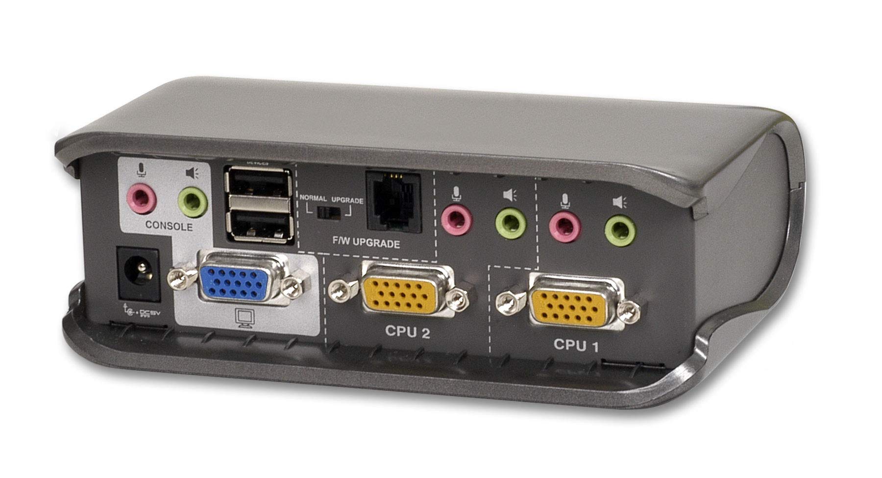 IOGEAR GCS1732 2-Port MiniView Extreme Multimedia KVMP Switch with Full Cable Set - Dual Monitor Control for Home & Office Workstations