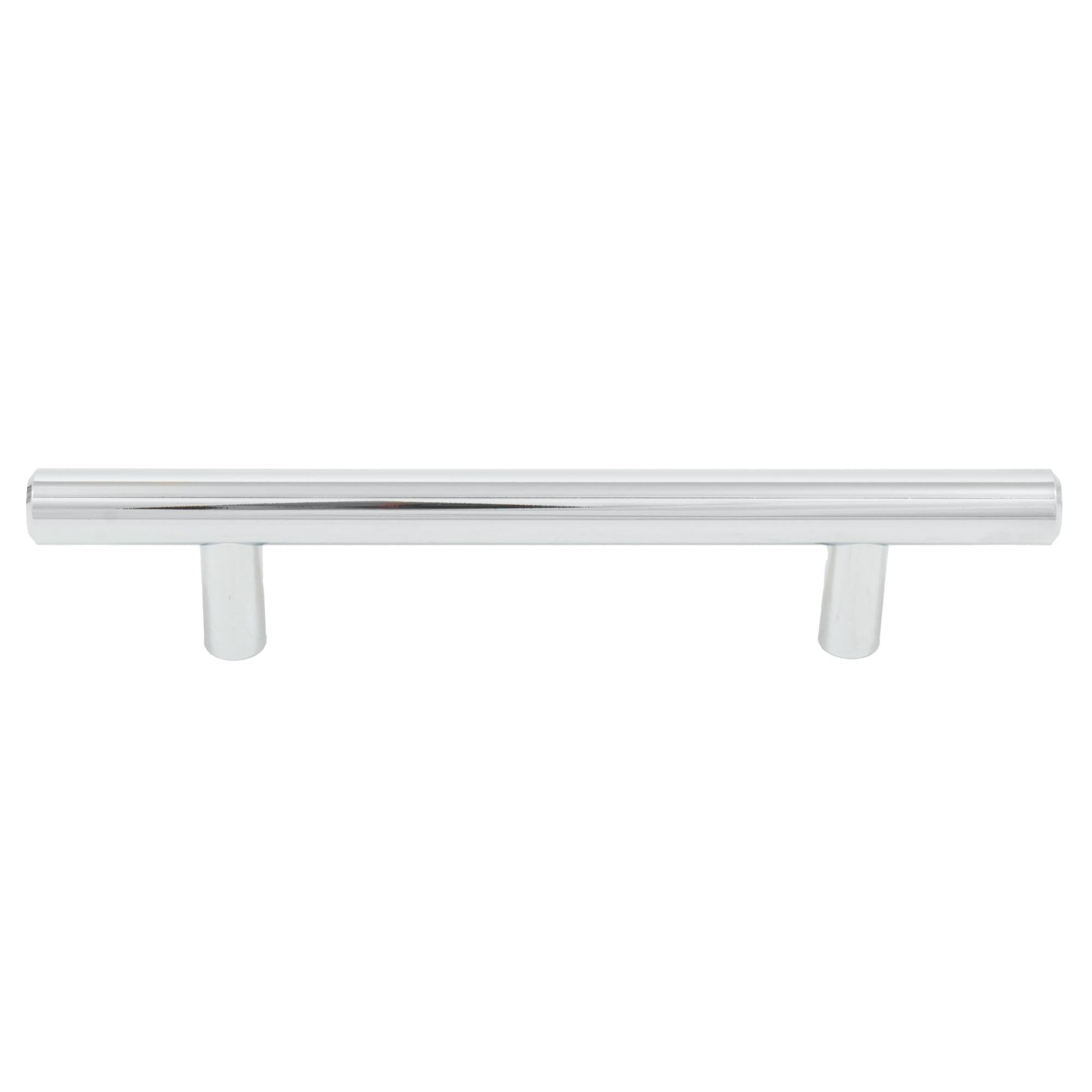 Stone Harbor Hardware Bar Cabinet Pull - 96mm Center to Center, 156mm Overall Length, Polished Chrome Finish - Perfect for Kitchen Cabinets, Bathroom Vanities & Furniture Drawers