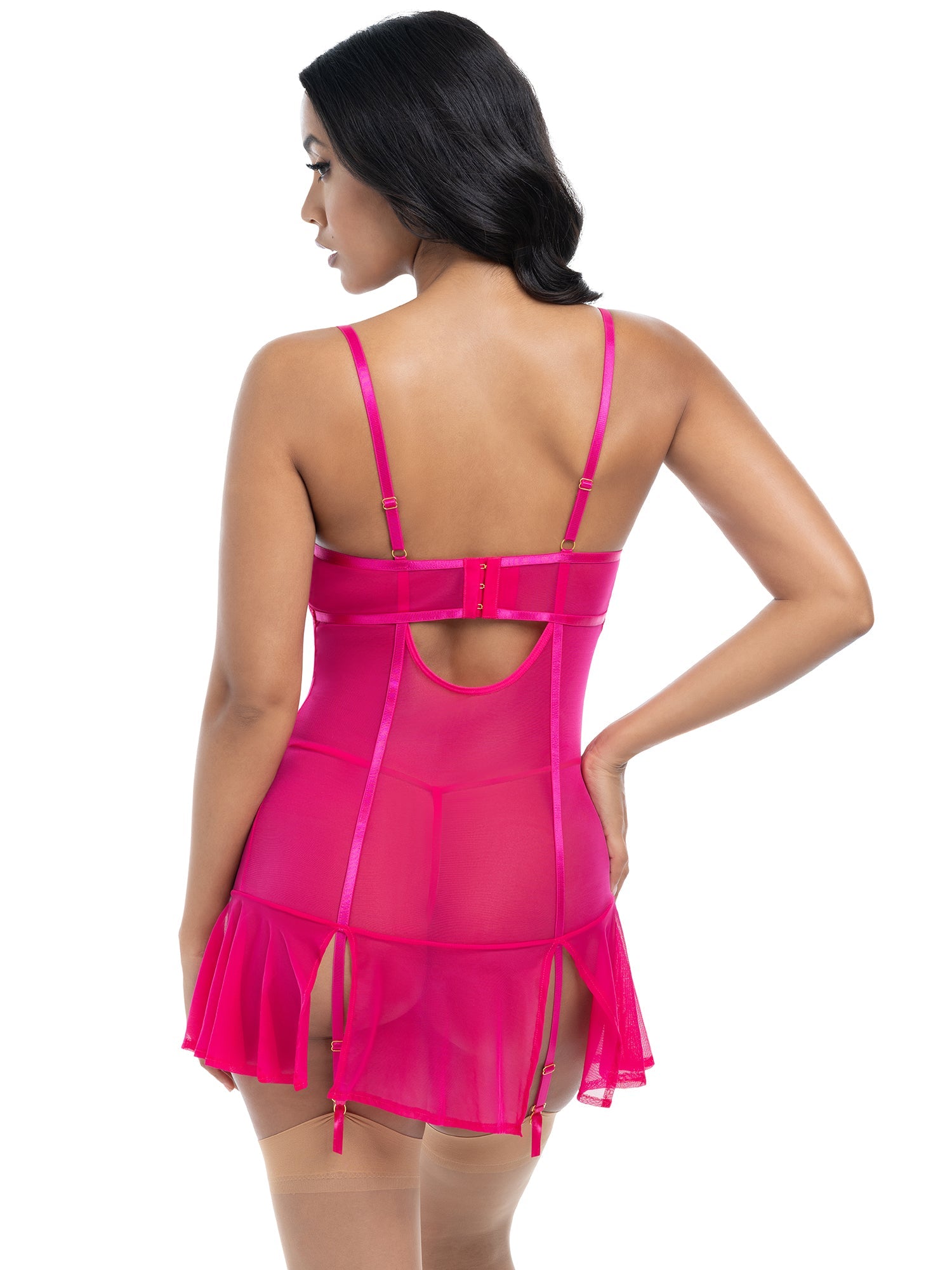 Milana Sheer Babydoll Dress - Sexy Lingerie Nightwear for Women, Comfortable Sleepwear & Romantic Date Night Outfit - Perfect for Valentine's Day, Honeymoon & Boudoir Photography
