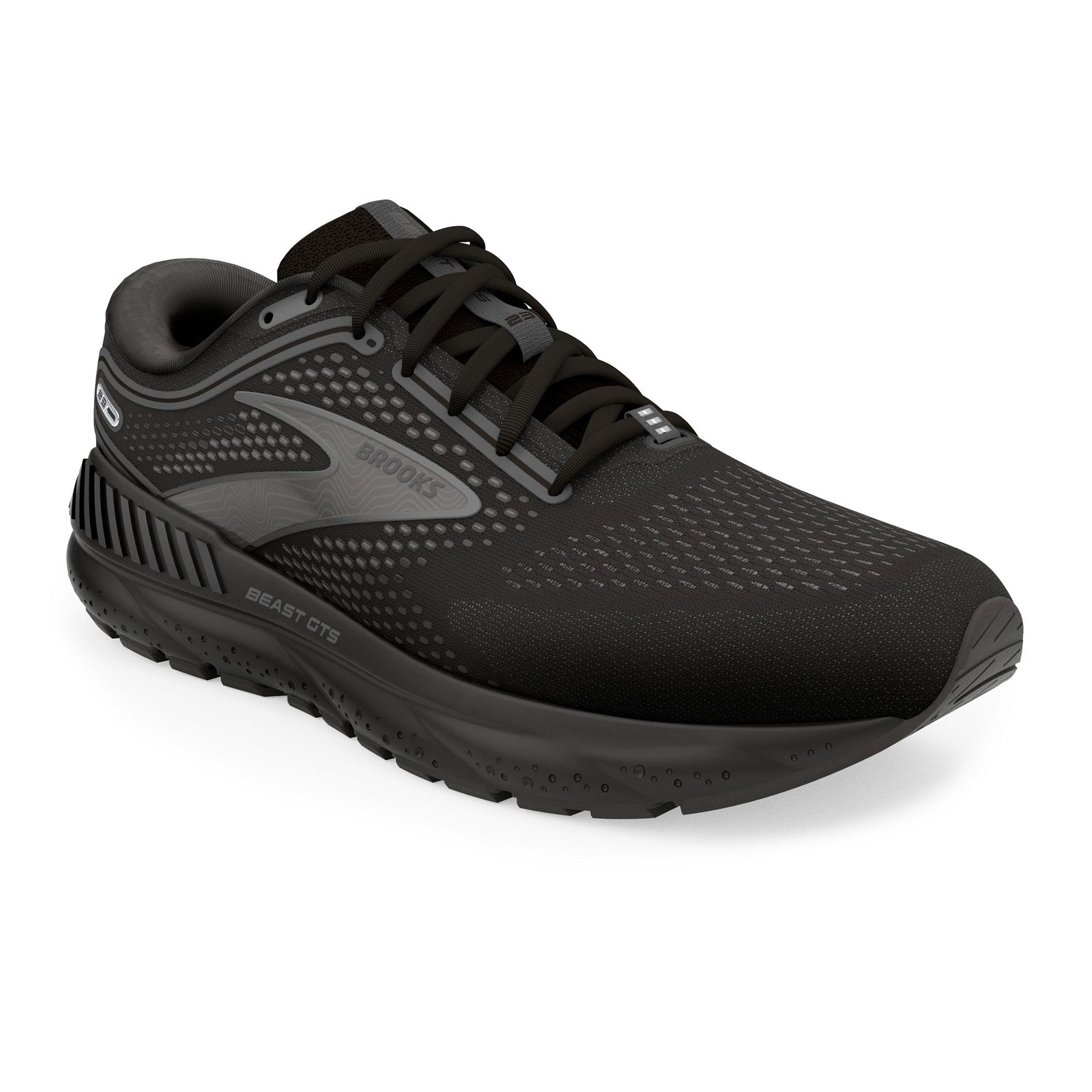 Brooks Beast GTS 23 Running Shoes for Men - Black/Ebony/Gunmetal - Stability & Support for Overpronation - Perfect for Road Running, Jogging & Workouts