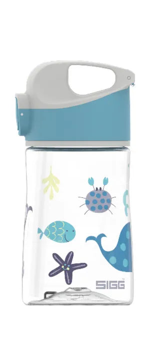 SIGG Miracle Kids 0.35L (12oz) Insulated Water Bottle - Ocean Friend Design | BPA-Free, Leak-Proof Stainless Steel Bottle for School, Sports & Outdoor Activities