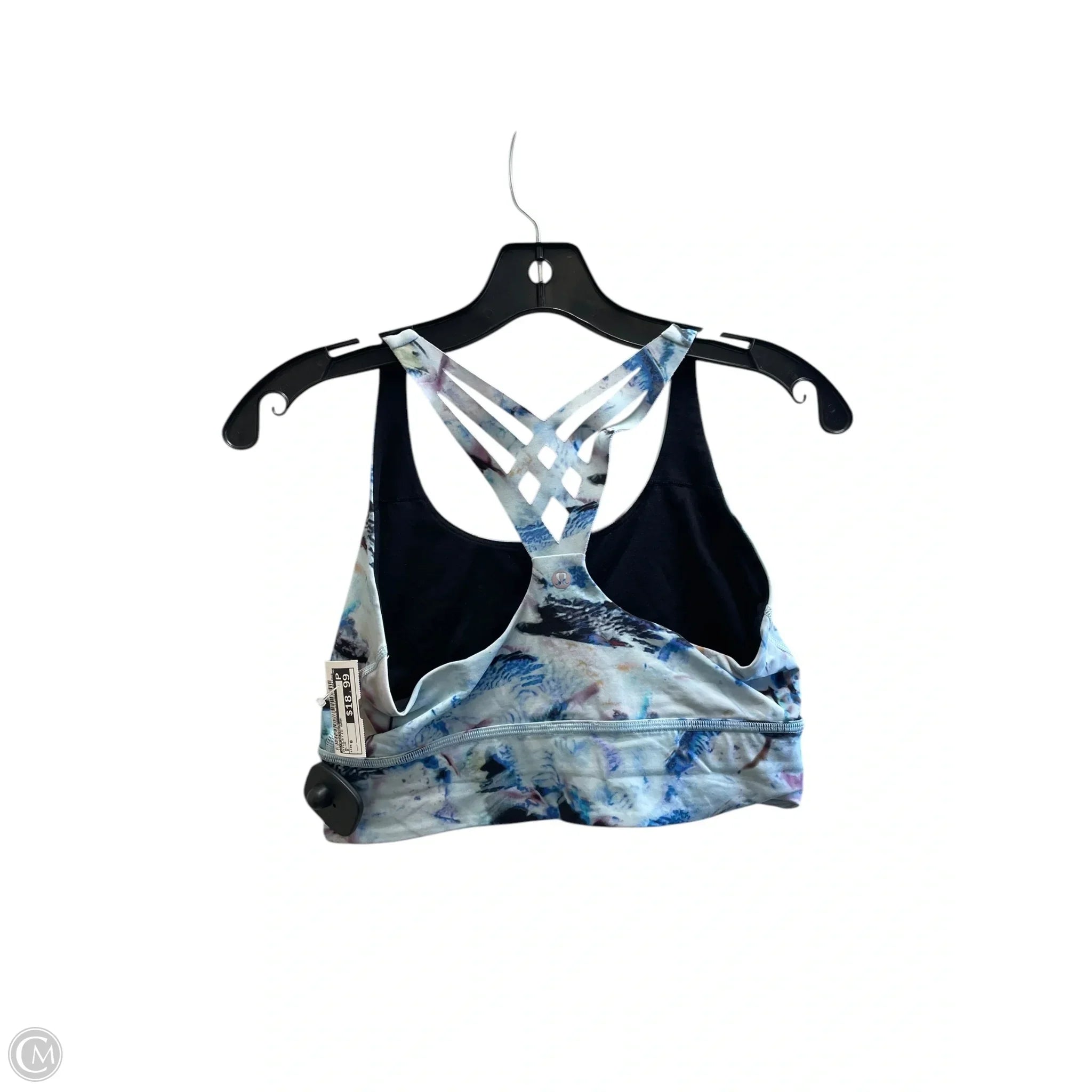 Lululemon Women's Athletic Sports Bra - Medium Support, Size 8, Blue - Perfect for Yoga, Running & Gym Workouts