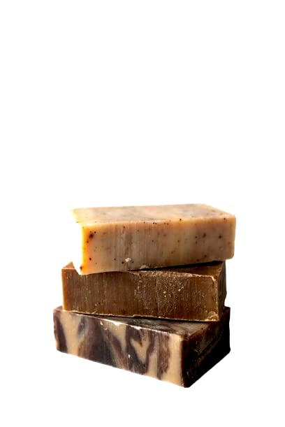 Handmade Derma Coffee Soap Bar with Goat Milk & Pure Coffee Powder - Natural Skincare Gift Set (125g, Pack of 2) for Face & Body Cleansing - Perfect for Dry Skin & Morning Routine