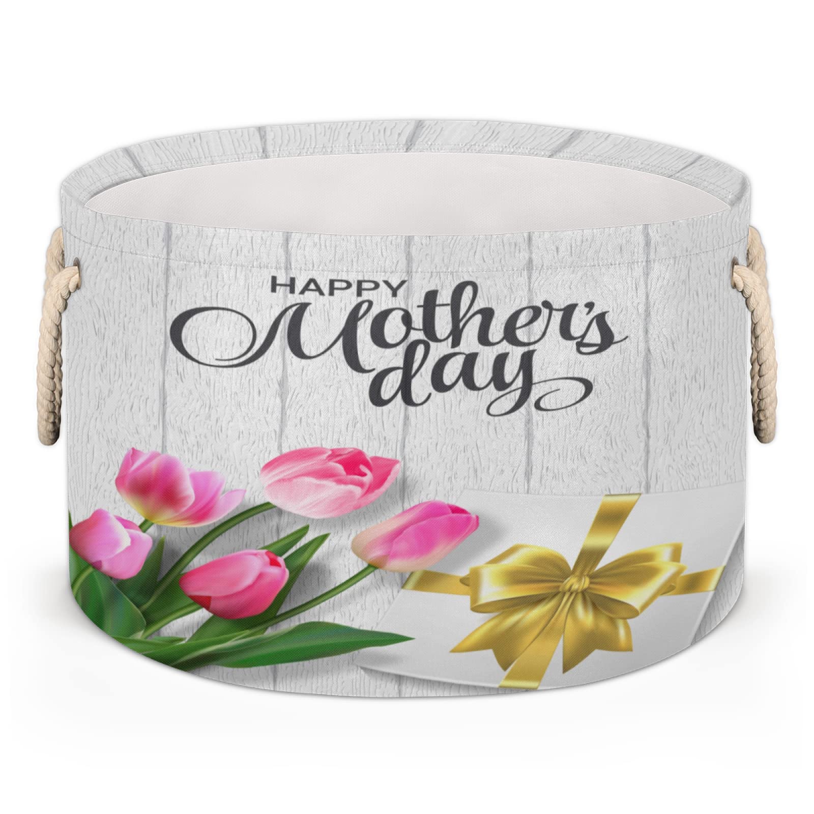 Large Foldable Laundry Basket with Handles - 22