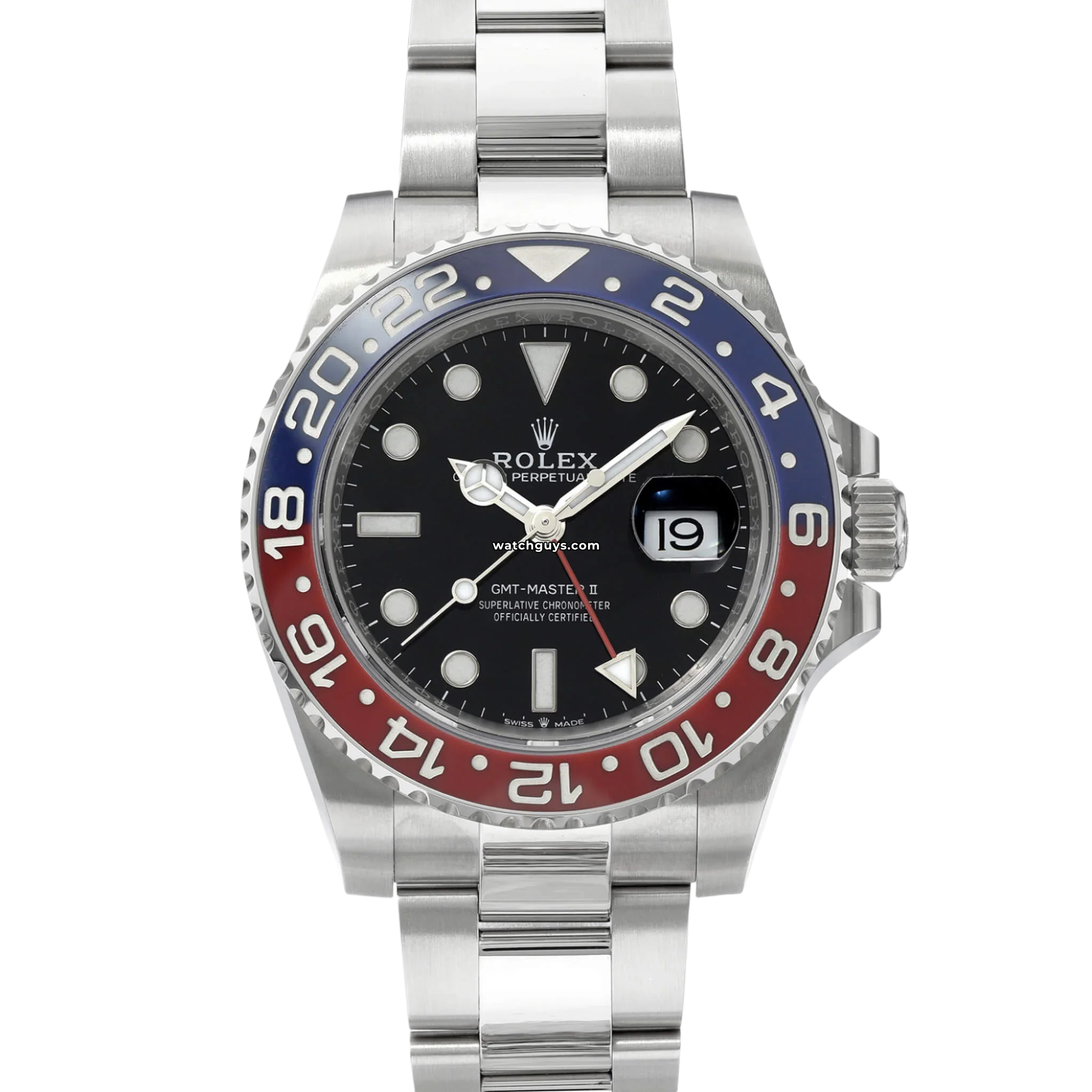 Rolex GMT Master II 126710BLRO Pepsi Oyster Watch - Luxury Stainless Steel Men's Timepiece with Blue & Red Bezel - Perfect for Travel, Business & Collectors