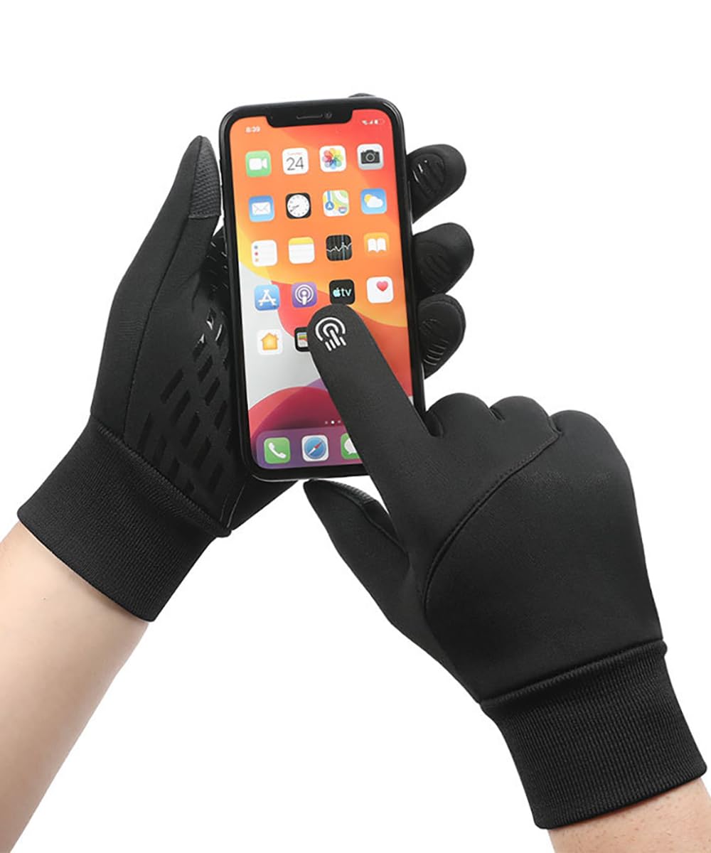 Men's & Women's Running Gloves - Black Small Size | Touchscreen Compatible Winter Workout Gloves for Jogging, Hiking & Outdoor Activities