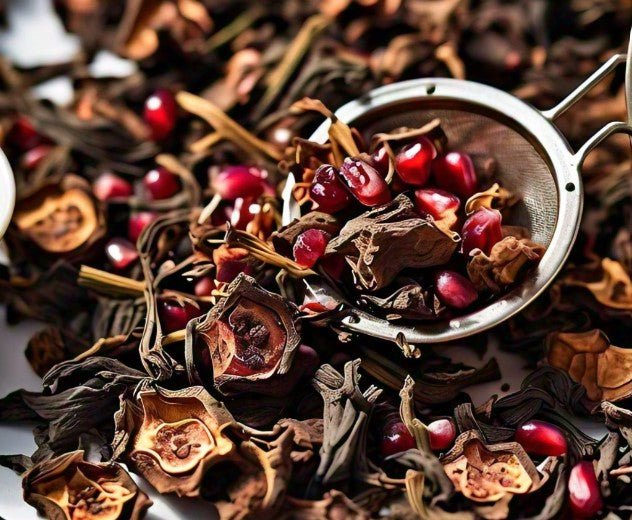 Premium Organic Pomegranate Herbal Tea - 370g | Antioxidant-Rich, Caffeine-Free | Perfect for Relaxation, Detox & Weight Loss