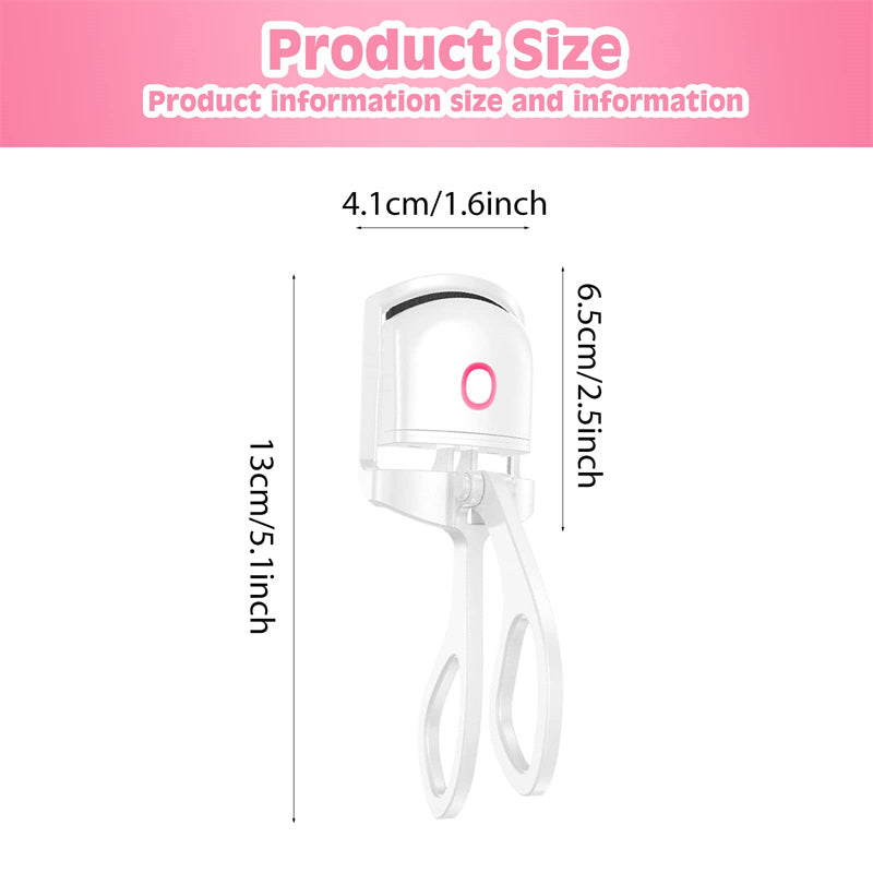 Best Electric Heated Eyelash Curler for Perfect Curls - Waterproof & Safe Eyelash Curling Wand - Perfect for Home Use, Travel & Professional Makeup
