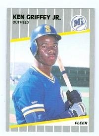 1989 Ken Griffey Jr. Fleer Rookie Card #548 Seattle Mariners - Mint Condition Baseball Trading Card for Collectors & Sports Memorabilia Enthusiasts - Perfect for Display, Investment & Nostalgic Baseball Fans