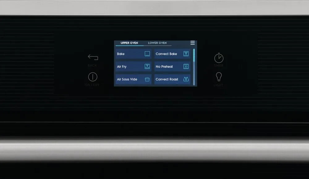 Electrolux 30 Inch Smart Electric Double Wall Oven with WiFi - Stainless Steel ECWD3012AS for Modern Kitchens & Baking Enthusiasts
