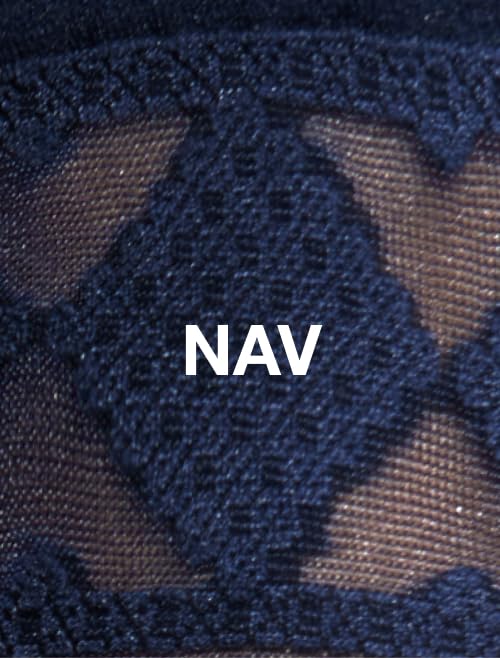 4b. Navy Polka Dot