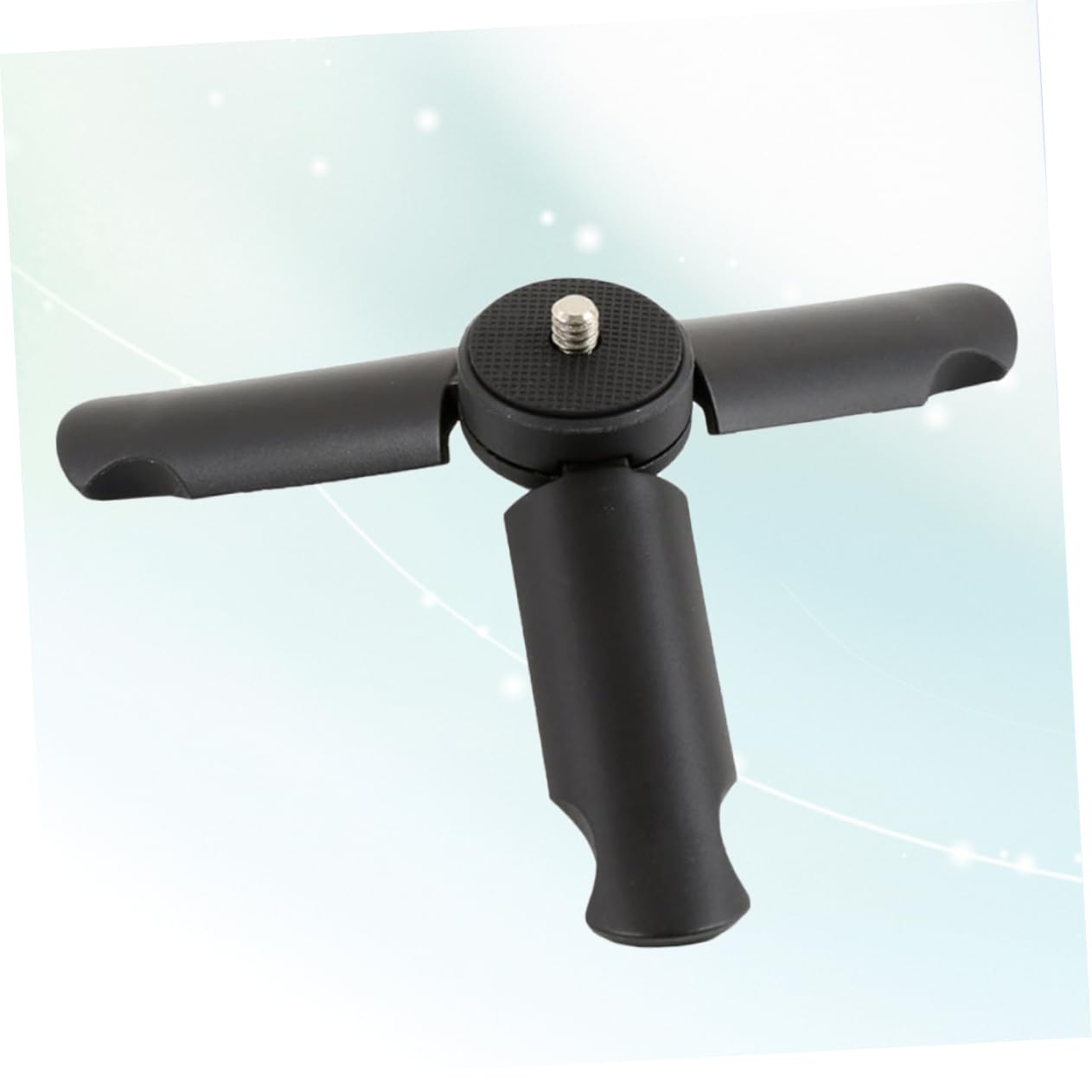 Veemoon Mini Phone Tripod Stand - Universal 3/4 Inch Thread, Compact Desktop Tripod for Smartphones - Perfect for Vlogging, Live Streaming & Video Calls (Black)