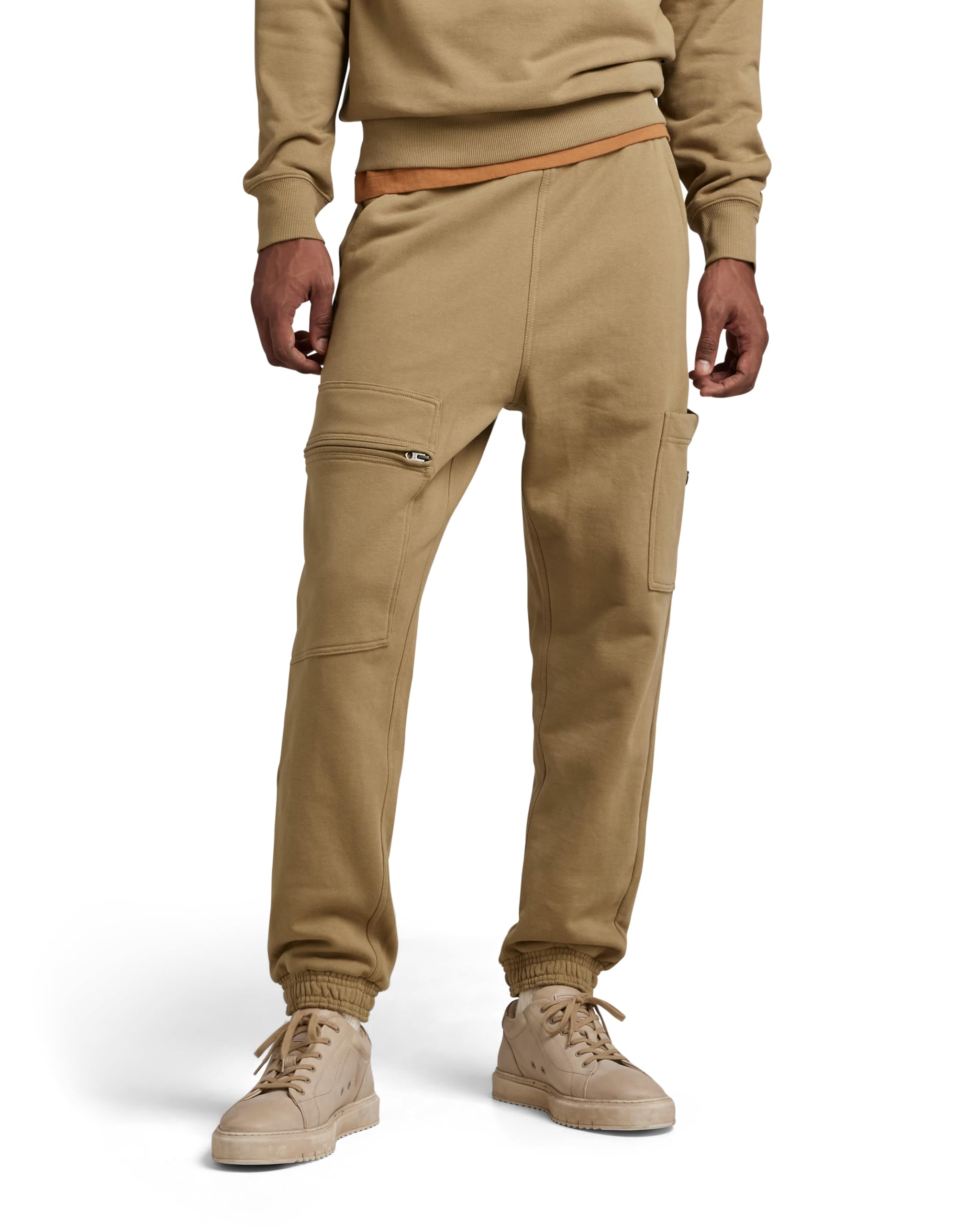 G-STAR RAW Men's Cargo Sweatpants - Casual Jogger Pants with Pockets, Berge Color, X-Large (US Size) - Perfect for Streetwear, Gym & Lounge Wear