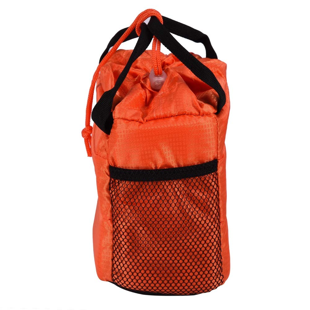 **Diyeeni Waterproof & Shockproof Camera Bag with Removable Padded Insert, Drawstring Closure - Perfect for Travel, Hiking & Outdoor Photography (Orange)**
