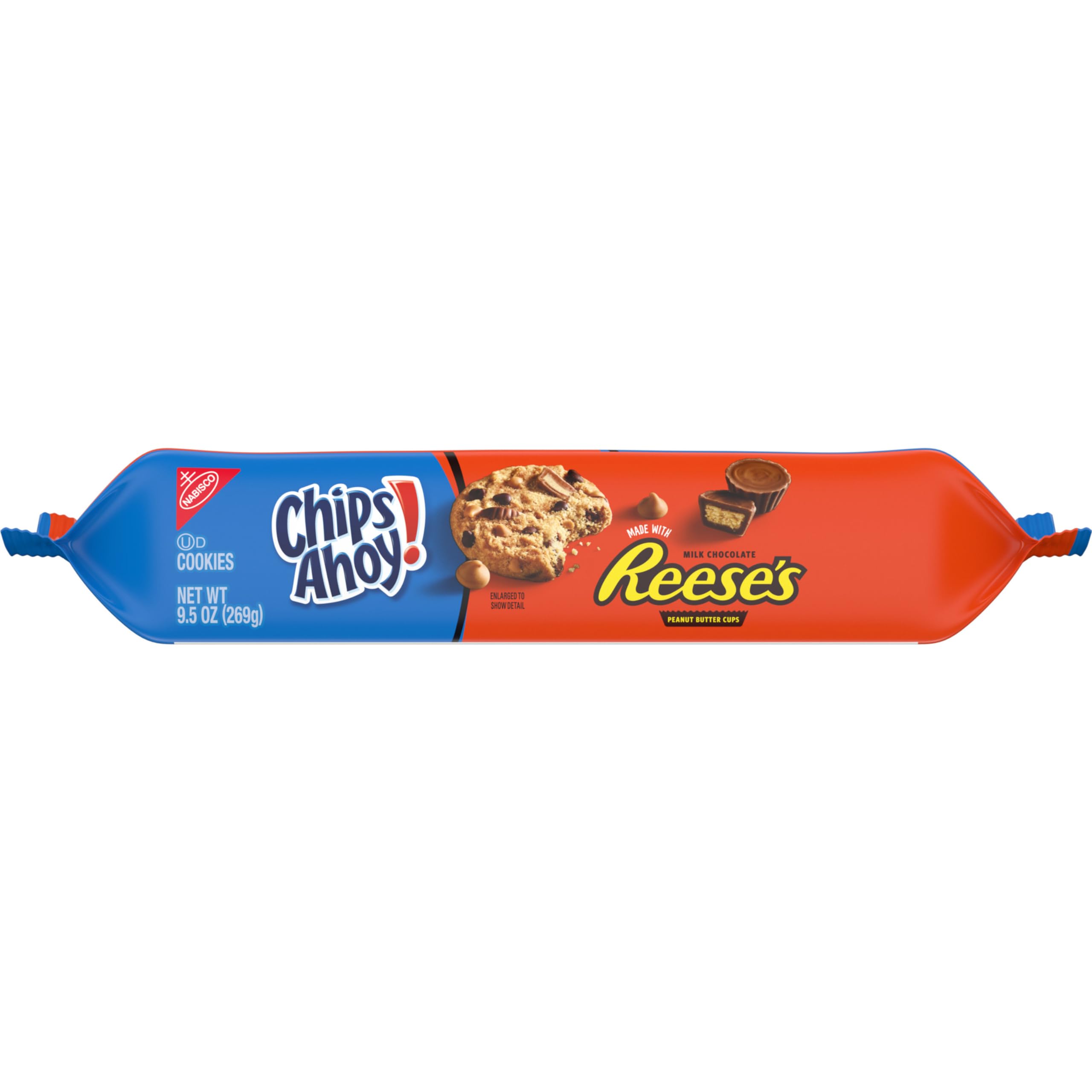 CHIPS AHOY! Reese’s Peanut Butter Cup Chocolate Chip Cookies - 12 Pack (9.5 oz Each) | Bulk Snacks for Office, School & Party Treats