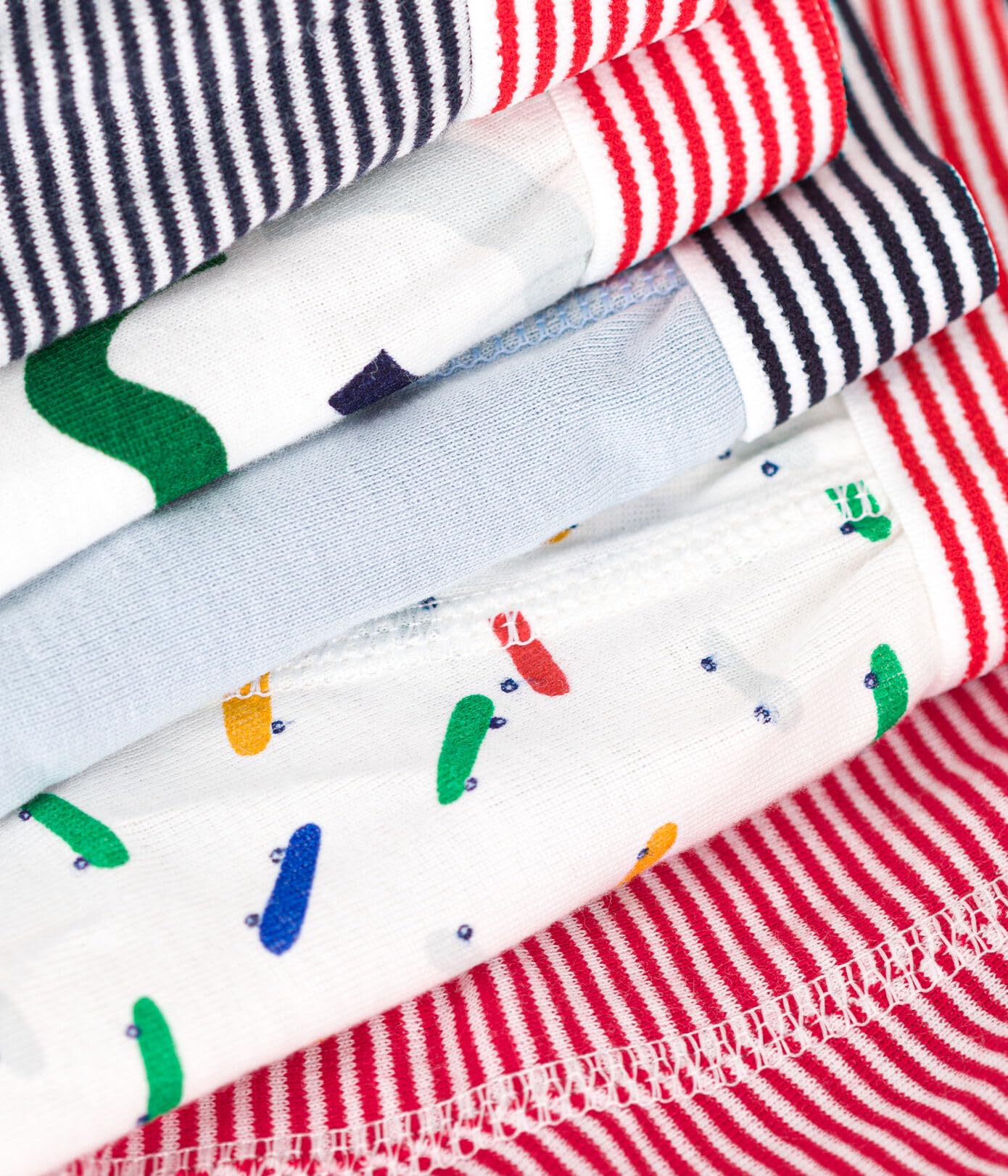 Petit Bateau Boys' Cotton Skateboard Boxer Briefs - 5-Pack (Sizes 2-12 Years) | Soft Underwear for Active Kids | Perfect for School, Sports & Everyday Wear
