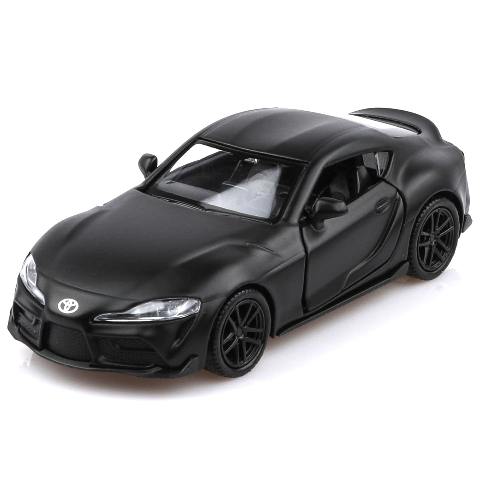 1/36 Scale 2020 Toyota Supra Diecast Model Car - Pull Back Toy Car for Kids, Collectible Miniature Vehicle - Perfect Gift for Boys & Girls (Black) - Birthday, Christmas & Playtime Fun