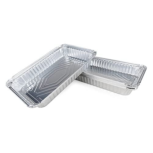 IDL Packaging 4 lb. Oblong Aluminum Foil Pans - 13