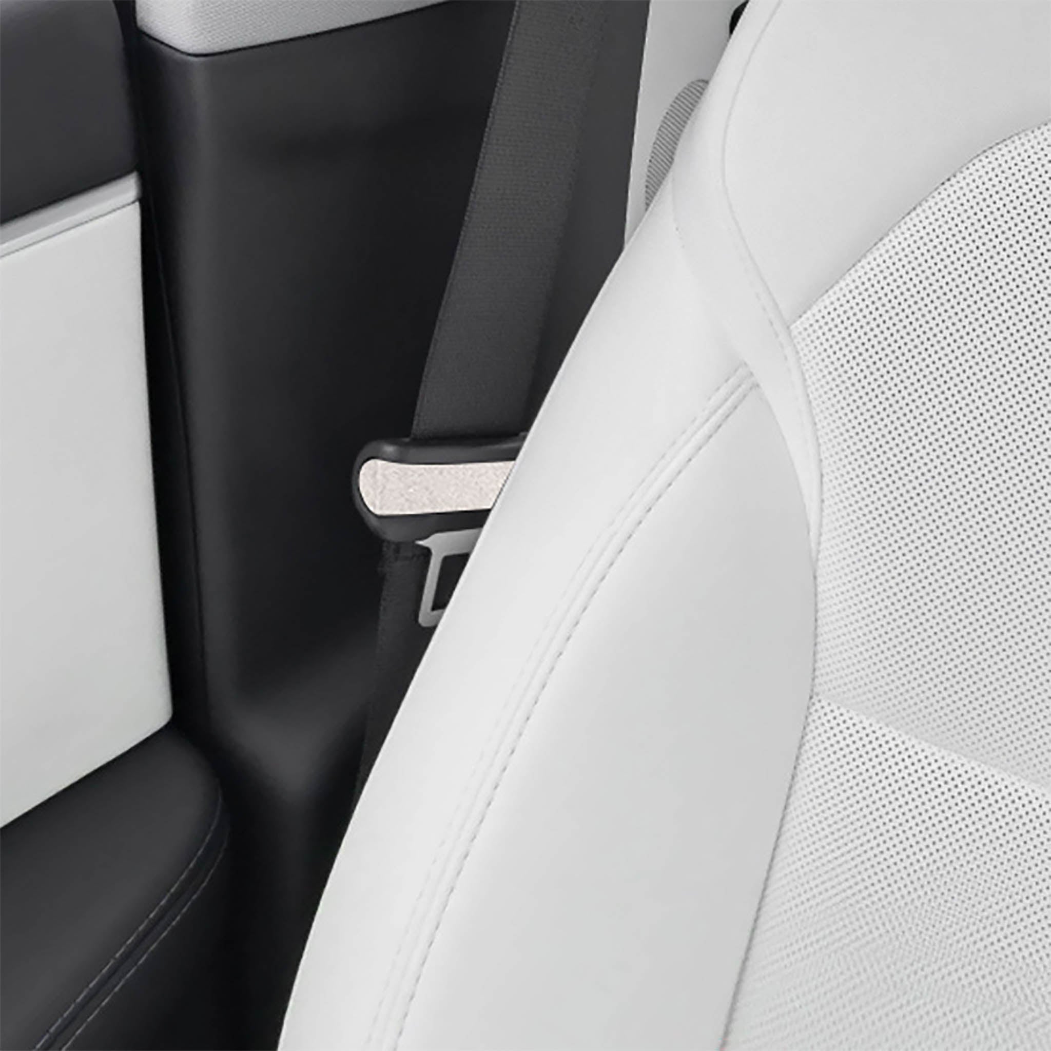 Premium Tesla Alcantara Seat Belt Wrap Sticker - Soft & Durable Protection for 2024+ Model 3 & 2025+ Model Y | Luxury Interior Upgrade for Comfortable Driving & Enhanced Safety