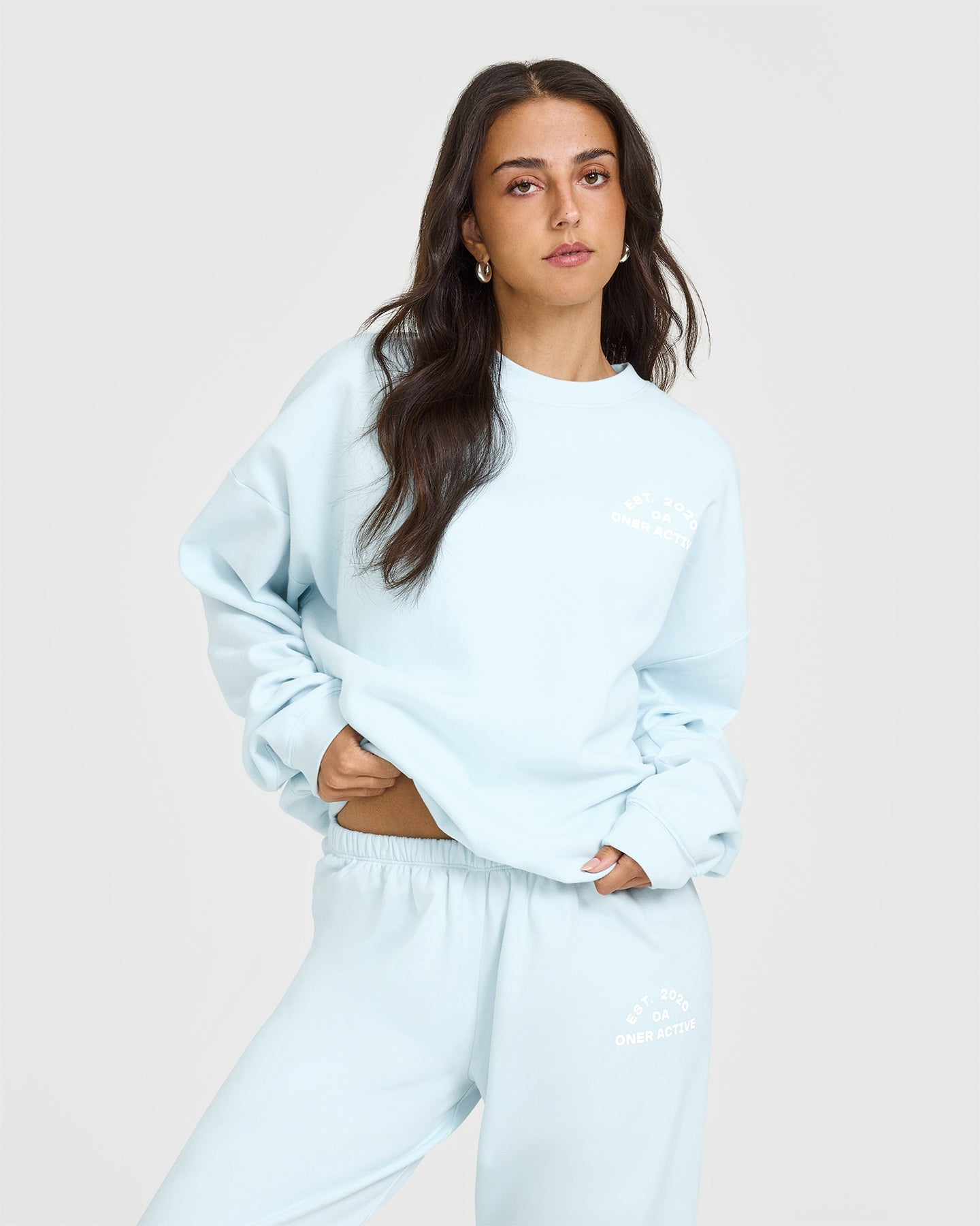 Lightweight Graphic Sweatshirt for Women & Men | Soft Cloud Blue Pullover Hoodie - Perfect for Casual Wear, Gym, and Outdoor Activities