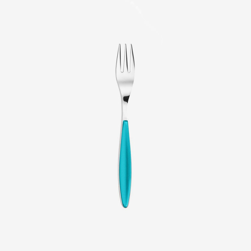 Guzzini Feeling Dessert Fork - Elegant Stainless Steel Cake Fork for Desserts, Pastries, and Fine Dining - Perfect for Parties, Weddings, and Home Entertaining