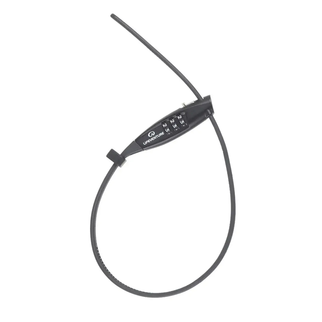 Lifeventure Sliding Utility Cable Lock - Secure Bike, Laptop, Luggage & Gym Bag - Heavy Duty Anti-Theft Lock for Travel & Outdoor Use