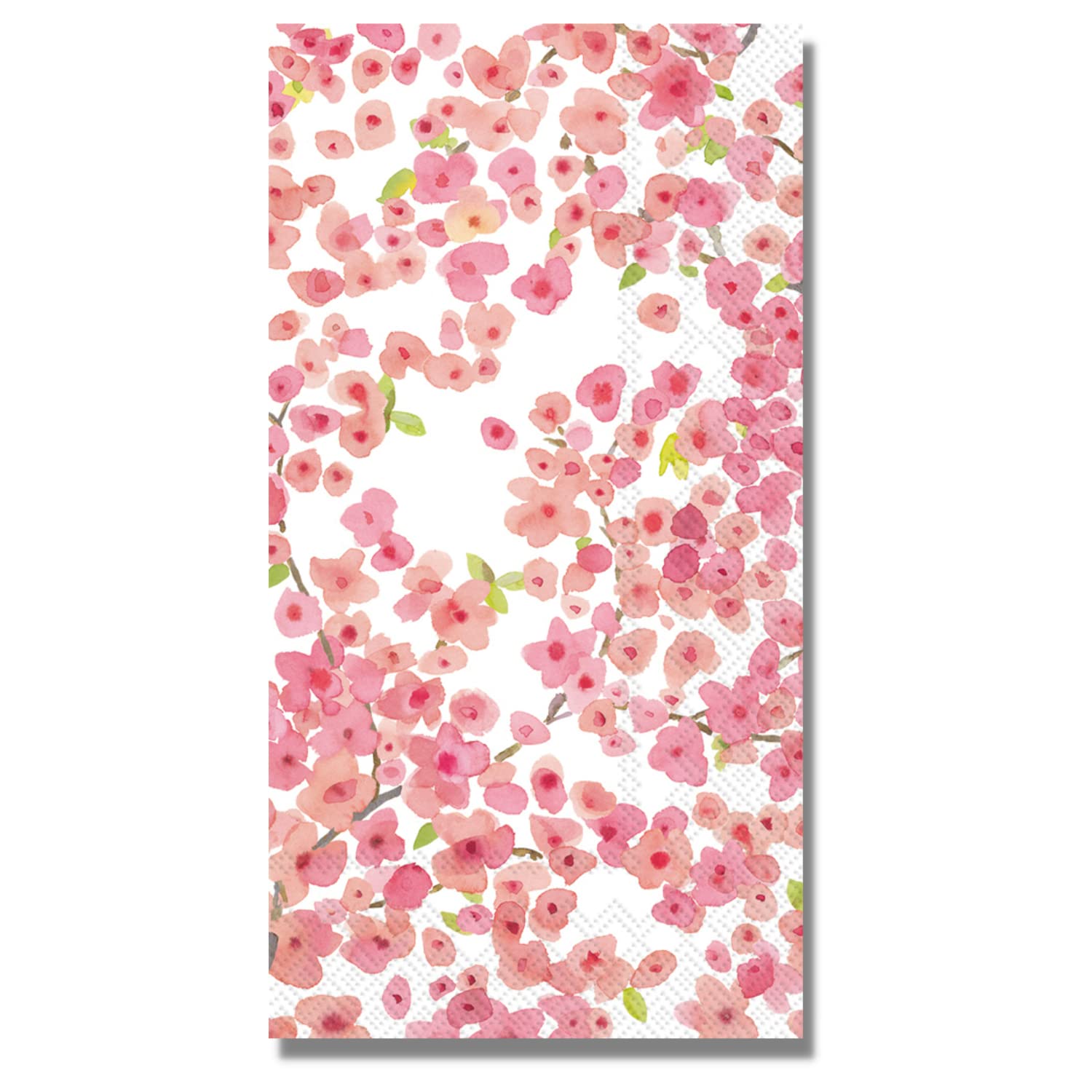 Disposable Spring Cherry Blossom Guest Towels - 32 Count Floral Bathroom Paper Napkins 8.5